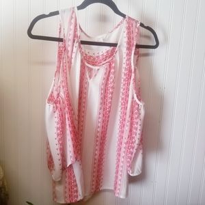 Candies Cold Shoulder BOHO Blouse Size XL